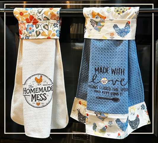 HM The Homemade Mess Kitchen Hand Towel Set of 2 Oven Series 1